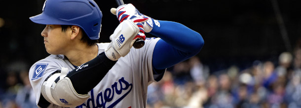 Los Angeles Dodgers Baseball-Star Ohtani im Einsatz bei einem MLB-Spiel