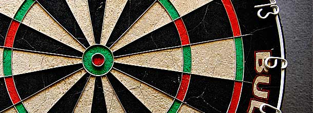 Eine Dartscheibe